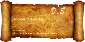 Dobos Stella névjegykártya